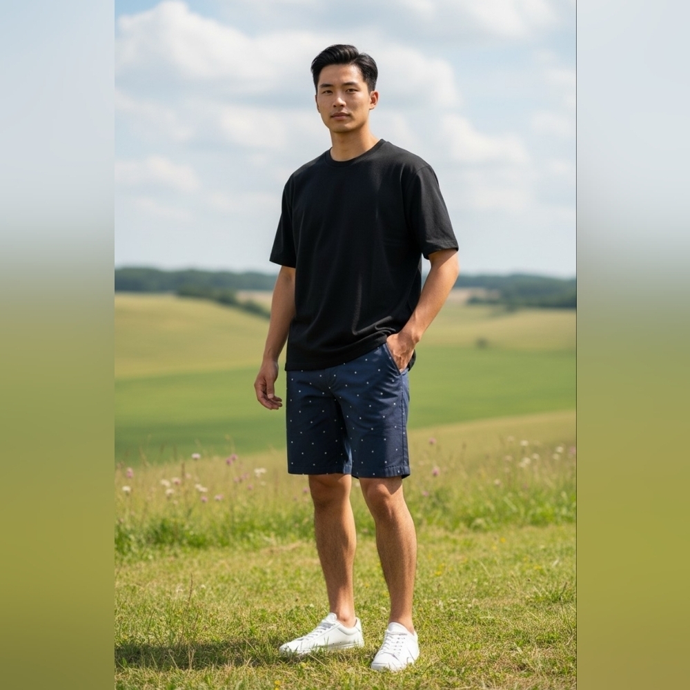 Maelreg Men's Navy Blue Pro Flex Shorts Quick Dry Water Resistant NWT 40 X 7